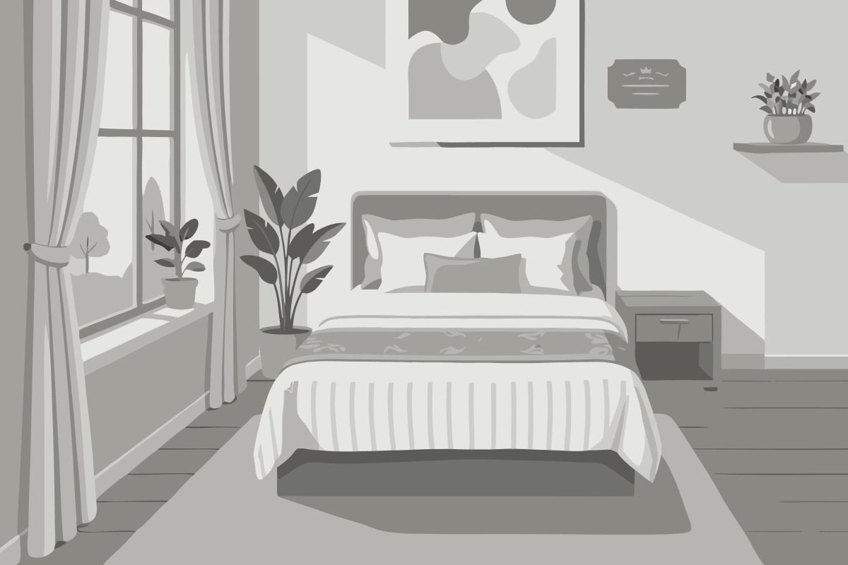 Bed in 4-Bed Male Dormitory Room
